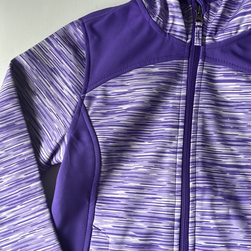 Free Country Girls Jacket Softshell Purple Space Dye 5/6 - Picture 5 of 16